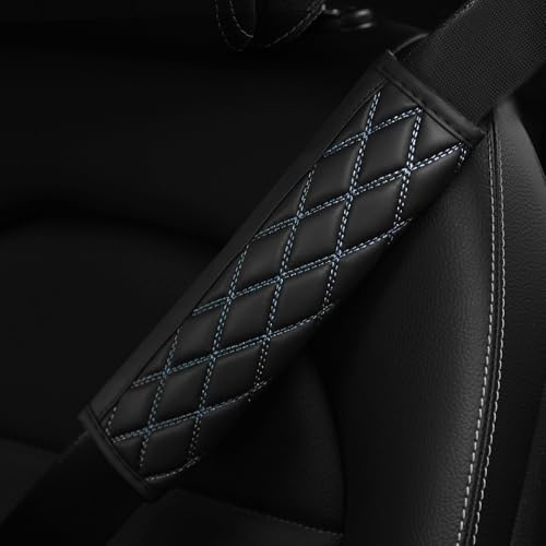 SVAHEJIHR 2 Pezzi Auto Copri Cintura Sicurezza, per VW Taigo/Taigo R-Line Confortevole Sicurezza Cuscino Spalla Cintura Protezioni Protezione Collo/Spalle,B