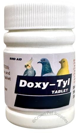 DOX-Tyl Tablets for Pigeons, for Pigeons, Canary, Finches, Parakeet, Cockatiels, Parrots, Cage Small Birds, and Aviary Birds