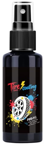 Fyrdyn Spray Lucidante Per Pneumatici,Rivestimento Nano Duraturo Per Pneumatici - Agente Rinnovante Per Cerchi - Per Vetture Moto Automotive Casa Detailing Ripristino Manutenzione Cura
