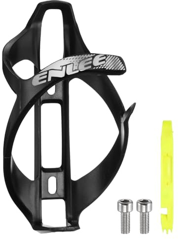 QUARKZMAN Porte-Bidon De Vélo Léger Universelle Support De Bouteille De Vélo avec Démonte-Pneu pour MTB Mountain Road Gravel, Noir/Jaune