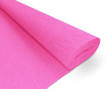 Crepe Papper Premium 160 g/m2 - för Florister och Konstprojekt - 110 Rosa