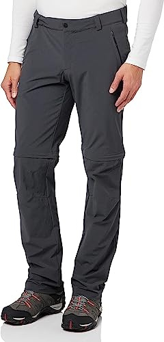 Schöffel Herren Pants Folkstone Zip Off, vielseitige Herren Hose mit Zip-Off Funktion, leichte Wanderhose für den Sommer, Asphalt, 48