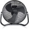 Brandson - Windmaschine Retro Stil 120 Watt - Ventilator schwarz - Standventilator 50cm, Bodenventilator - hoher Luftdurchsatz - stufenlos neigbarer Ventilatorkopf - schwarz matt