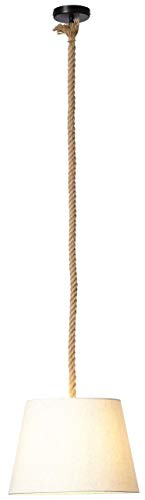Brilliant Sailor Pendelleuchte 35cm natur/weiß Innenleuchten,Pendelleuchten | 1x A60, E27, 40W, geeignet für Normallampen (nicht enthalten) | Für LED-Leuchtmittel geeignet