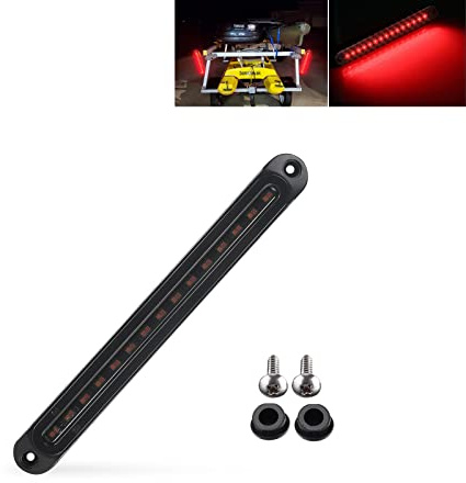 JinXiu - Universel 10 pouces 30 LED feu arrière de remorque feu de freinage direction troisième frein ID barre lumineuse étanche