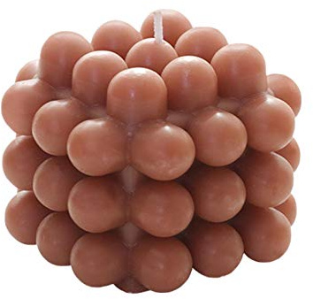 MISETA Candela profumata a forma di cubo a sfera per aromaterapia, senza fumo, per moglie, amici, famiglia, insegnanti (colore : caffè)