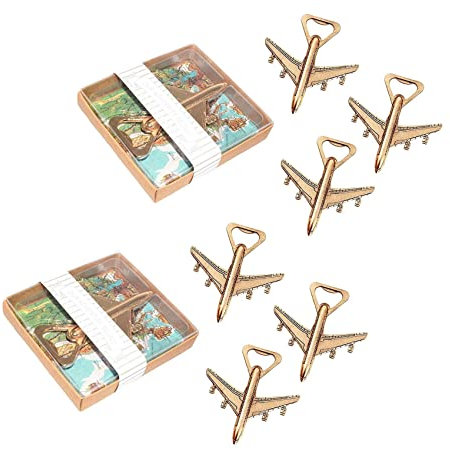 24 x Apribottiglie aereo Confezione Aereo Birra Viaggio Apribottiglie Festa Favorire Decorazioni