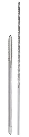 sourcing map Gewindebohrer Set M3x0.5x100/2.5mm, Gewindeschneider- und Bohrer set, Gewindeschneidwerkzeug