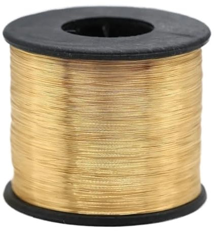 1 Stück 5 Meter vergoldeter Kupferdraht DIY Schmuckzubehör 0,3 mm 0,4 mm 0,5 mm 0,6 mm Metalldraht for die Schmuckherstellung (Color : Gold Color, Size : 0.5mm-5 Meters)