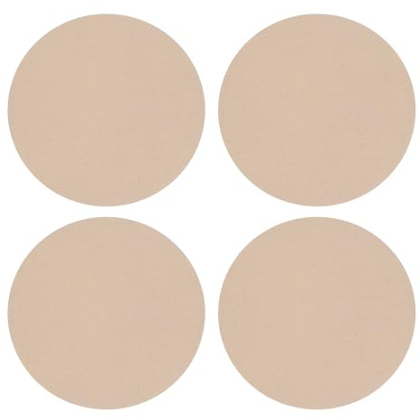 PATIKIL 4 Pcs 12 Chauves-Souris de Tour de Poterie Ronde de 1/3 D'Épaisseur, Trous Pré-Épinglés Espacés de 10 avec Vis en Acier Inoxydable 304 à Goupille de 1 de Long