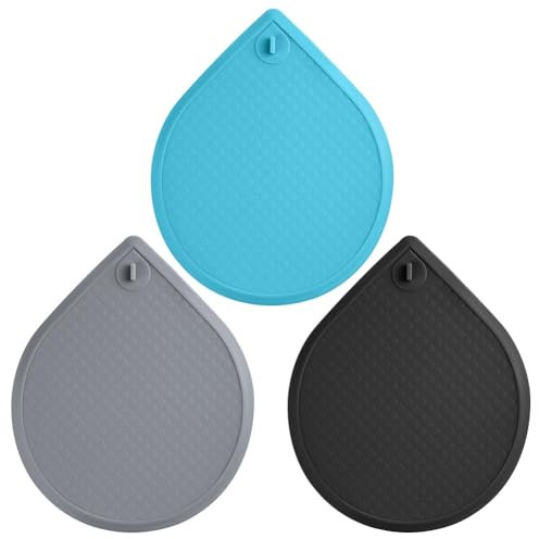HOTUT Tappo di Scarico in Silicone per Doccia, 3 Pezzi Tappi Per Vasca, Tappo Universale In Silicone, Design a Goccia, Tappi Di Scarico Multifunzionali, Per Vasca Per Cucine Bagno Lavanderia Doccia