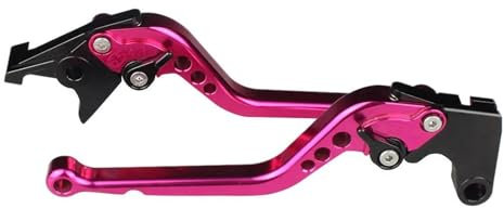 Motorradbremskupplungshebel, Einstellbarer 3D-Motorradbremshebel CNC-Griffzubehör Für MT03 MT 03 2005-2011 Kupplungshebel Bremshebel Kupplung(Long Pink)