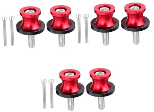 Gatuida 3stücke Alloy Aluminium Lifting Screw Für Motorräder Cnc-gefertigte Langlebige Schrauben Passend Für Rahmen Roter Farbe Für Anheben Von Motorrädern