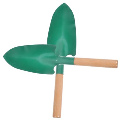 VICASKY 2 pezzi in metallo pala da giardino strumento manuale per giardinaggio trapianto vegetale durevole da pulire per piante da giardino