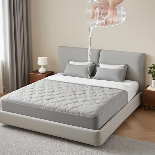 Matratzenschoner 180x200cm Wasserdicht, Atmungsaktiver Matratzenbezug | 100% wasserdicht & luftdurchlässig | elastischer Rundum‑Gummizug | waschbar, für Allergiker geeignet