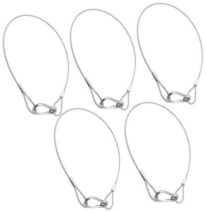 Sharplace 5 stück Bühne Lampe, Sicherheit Draht für Heavy Duty Lampe Licht, Edelstahl Seil für, 3mm