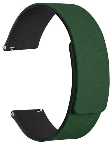 WOCCI Magnetische Uhrenarmbänder, Silikon mit Holzmaserung, Schnellverschluss, Bandanstößen 20mm 22mm