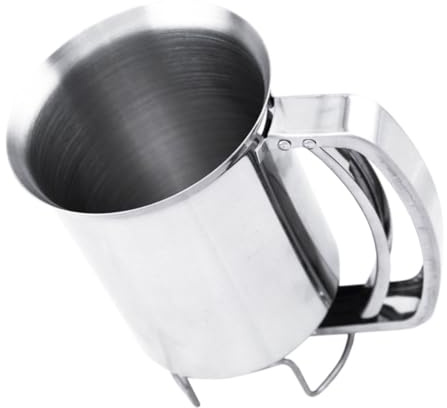 SAFIGLE Distributeur de Pâte Acier Inoxydable pour Pancakes et Beignets Entonnoir de Cuisine Stable avec Support Outil Pratique pour Pâtisserie Maison