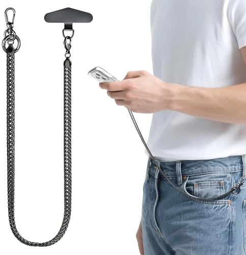 ROCONTRIP Phone Lanyard Universal Crossbody Cell Phone Lanyards Multifuctional Nylon Patch Adjustable Shoulder Neck Strap Compatible with Most Smartphones