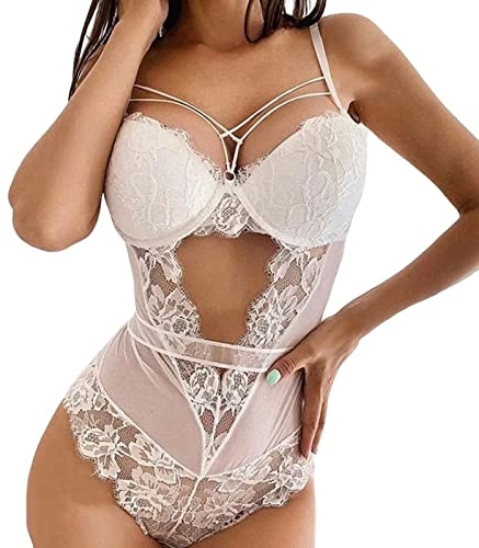 Generico Body Da Donna Trasparente Vestibilità Aderente Spalline Sottili Intimi Body Elegantezzato Basic Casual Biancheria Intima Leggero Morbido Elegante Corsetto Ballo Per Feste Reggiseno