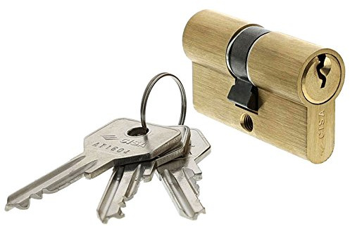 CISA 10G300070, Cilindro Europeo C2000, Ottone Smerigliato, 30/30 mm