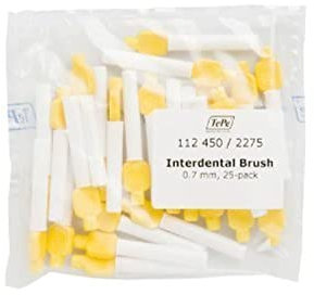TePe Interdental Brush Original - Yellow 0.7mm 25 Pack by TePe Munhygienprodukter AB, Sweden