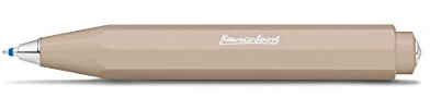 Kaweco SKYLINE SPORT Kugelschreiber Macchiato I Business Kuli aus hochwertigem Kunststoff I Trendiger Kuli in Beige I 12 g Taschen-Kugelschreiber mit Herzkurvenmechanik I Druckkugelschreiber 10,5 cm