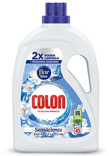 Colon Sensaciones Azul Detergente para Lavadora, Formato Gel, 45 Lavados, 2.025 L, 33 Dosis