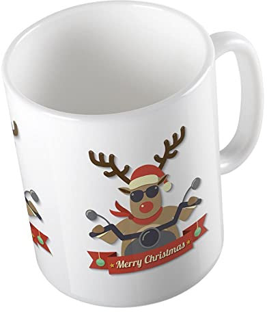 Huuraa Kaffeetasse Cooles Rentier Geschenk Tasse Weiß 330ml Cooles Rentier Geschenkidee