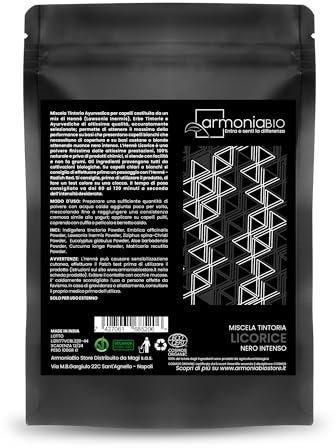Henné Licorice Nero Intenso Bio - tinta vegetale