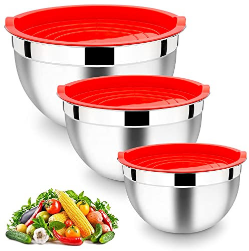 HaWare Set di 3 ciotole, Rosso