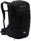 VAUDE Fahrradrucksack Bike Alpin 25+5 in schwarz, Rucksack Fahrrad wasserabweisend Damen & Herren, geräumiger Rucksack fürs Fahrrad mit Rückenbelüftung, reflektierende Elemente & Volumenerweiterung