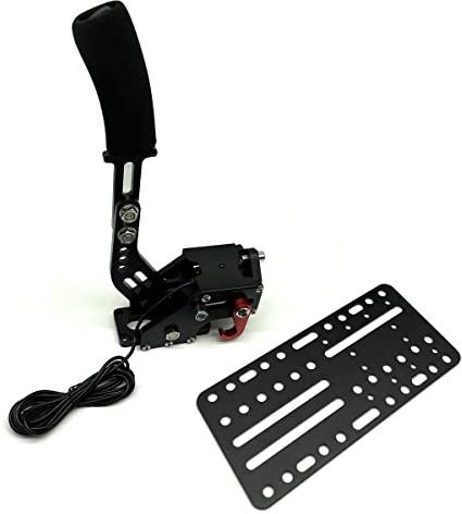 Placa universal de soporte de escritorio para freno de mano USB, SIM Racing Shifter compatible con Logitech Driving Force Shifter, Thrustmaster TH8A Shifter y SIM Racing Games USB Handbrake