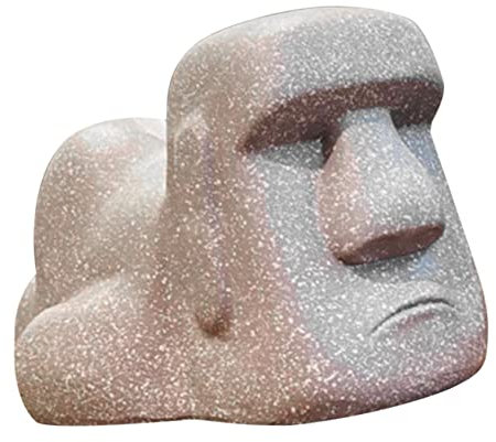 DOITOOL Moai Taschentuchbox Cover Resin Dekoartikel Kreativer Moai-Design Taschentuchhalter Stabile Serviettenbox Für Badezimmer Schlafzimmer Küche
