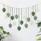 Betylifoy Makramee Wandbehang Wandteppich Groß Boho Deko Makramee Blätter Wandteppich Gewebtes Wandbehang Dekor für Schlafzimmer Wohnzimmer Kinderzimmer (Grün)