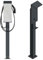 DIE-LADESÄULE - Ladesäule, Standfuß, Stele, Base für Loxone Air und Loxone Tree Wallbox - aus Edelstahl - mit Dach und Kabelhaken - pulverbeschichtet - anthrazit - deutsche Herstellung