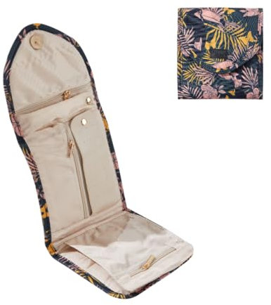 Periea 'Cleo' Organizzatore Rotoli di Gioielli da Viaggio, Portagioielli, Porta Orecchini, Collane e Anelli (Tucano, Piccolo)