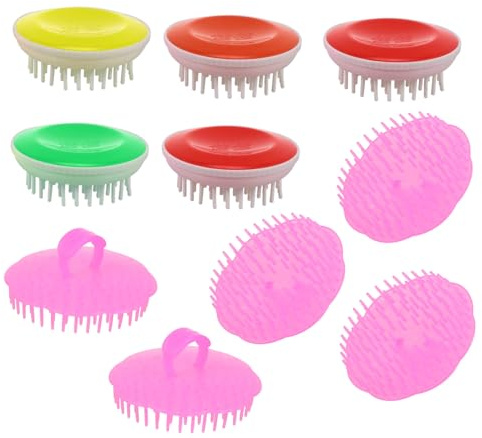 3er-set Sanfte Shampoo-bürste Zum Waschen Von Kopfhaut und Haaren Komfortable Berührung und Kontrolle in Der 10 Stück * 3