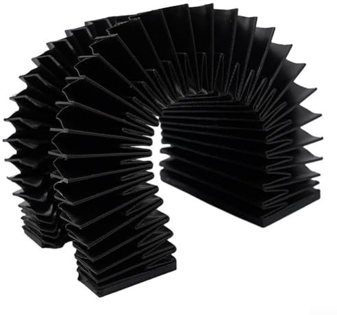 Copertura per soffietto a fisarmonica flessibile e protettiva per fresatrice CNC, copertura antipolvere per guida lineare a soffietto (lunghezza allungata 600 mm)