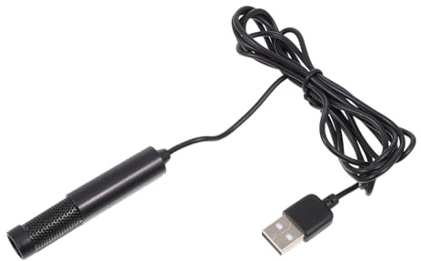 DIYEAH Mini Micrófono USB Portátil Negro para Computadora Micrófono de Voz Accesorio de Computadora para Conferencias