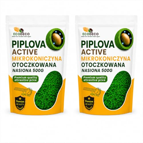 ECODECO Mikroklee Samen 1kg - Weiß Klee - Beschichtete Clover Rasen | Zwergklee für Gleichmäßiges und Grüner Gras - Microclover für Grassamen Saatgut - 200 m²