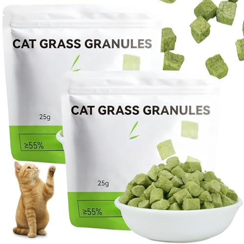 2PCS Cat Grass Teething Stick,Natural D/ental Chew Stic/ks for Ca/ts,Catnip Sti/cks for Teeth Cleaning & Hairball Removal,Grass De/ntal Treats for Indoor C/ats,Ca/t Teething T/oy,Cat De/ntal S/ticks