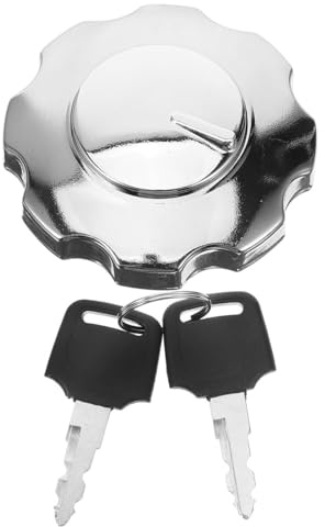UKCOCO Bouchon De Réservoir De Carburant Avec Clé Support De Bouchon De Réservoir De Remplacement Pour Moto D'Essence Verrouillable Installation Facile 2 Clés Incluses