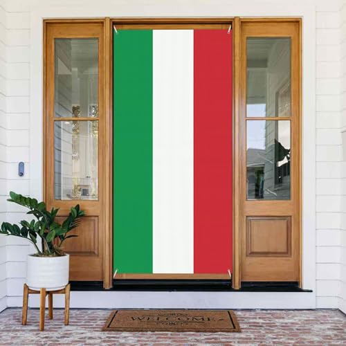 italy flag Door Cover Decorated Banner.Printed Door Cover Banner, Festive Wall Hanging for Party Decor