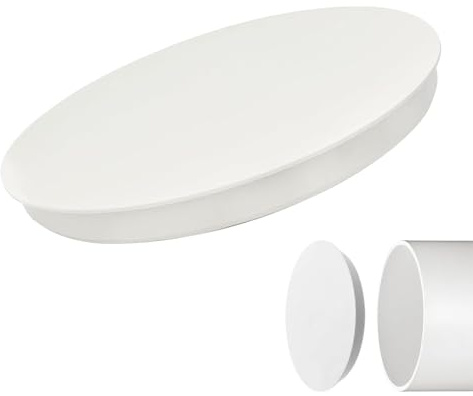 Tappo per Tubo di Ventilazione Ø150–160 mm – Cappuccio di Chiusura in PVC per Condotti Aria, Copertura per Tubi di Scarico e Aria, Terminale Universale in Plastica