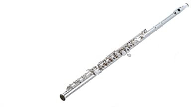 SYMPHONIE WESTERWALD Querflöte/Flöte, Ringklappen (offenen Klappen), H-Fuß, 925 sterling Vollsilberkopf, echt versilbert, Tragetasche, Querflöten Zubehör, Wartungsservice