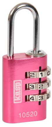 Kasp K10520PIND Lucchetti a combinazione, alluminio, 20 mm, rosa