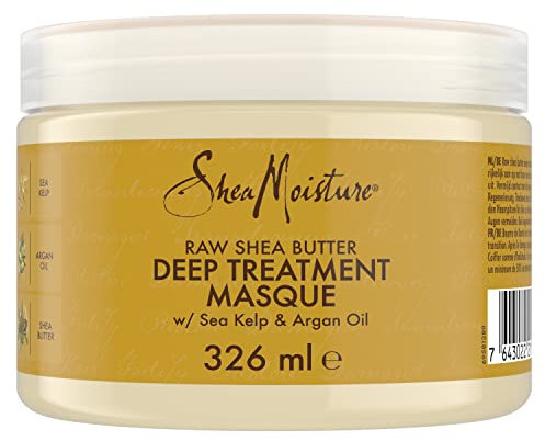 Shea Moisture Raw Shea Butter Deep Hair Treatment Mask silicone and sulphate free hair mask for dry, damaged or transitioning hair 326 ml