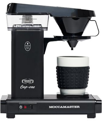 Moccamaster Cup-One, Kaffeemaschine Filtermaschine, Kaffeemaschine Klein 2 tassen, Kaffeefilter, Matt Black