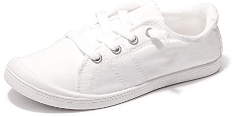 Women's Slip-On Canvas Sneakers, Low Top Walking Shoes